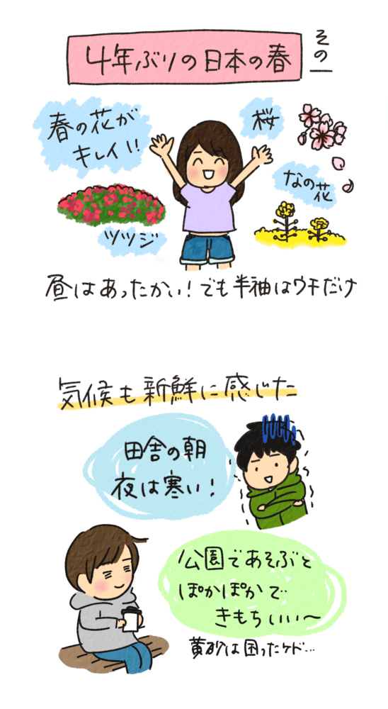 日本の春　一時帰国