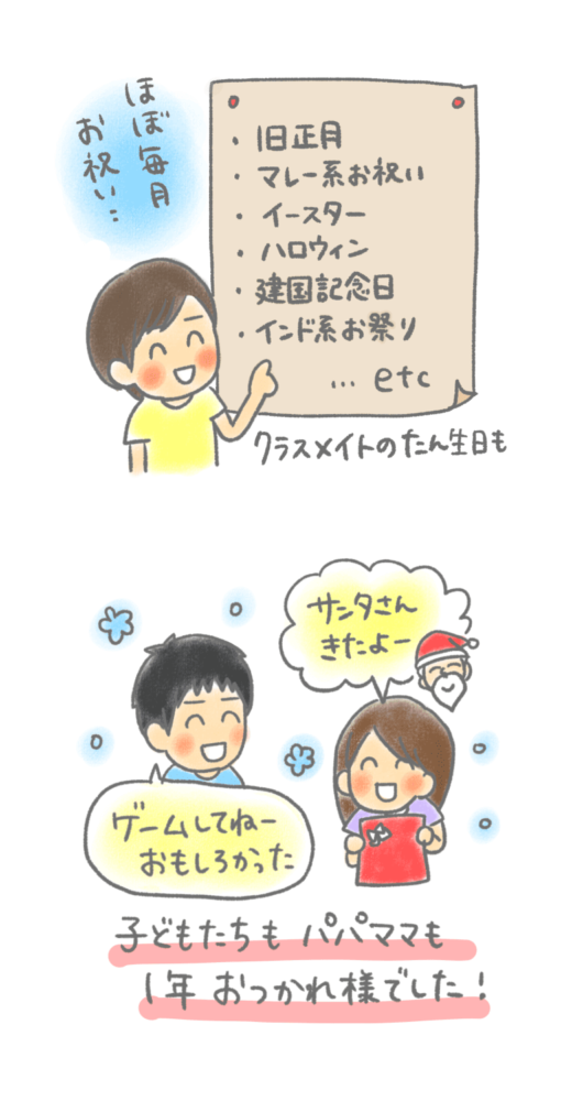 マレーシア インター クリスマス会